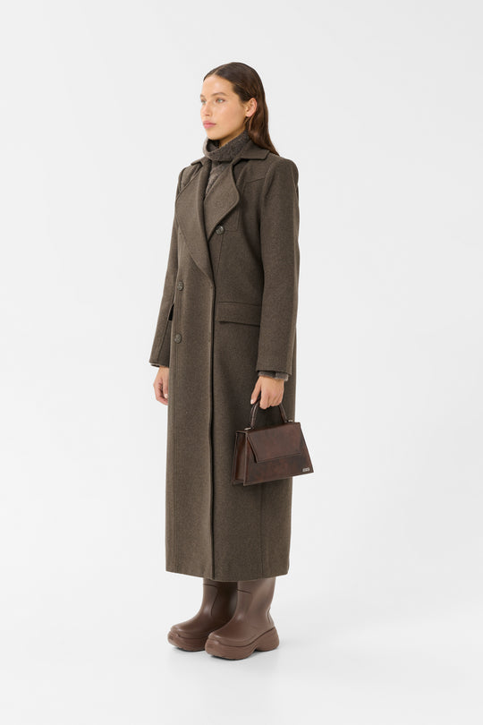 Gestuz GZzinka long coat Dark Mole