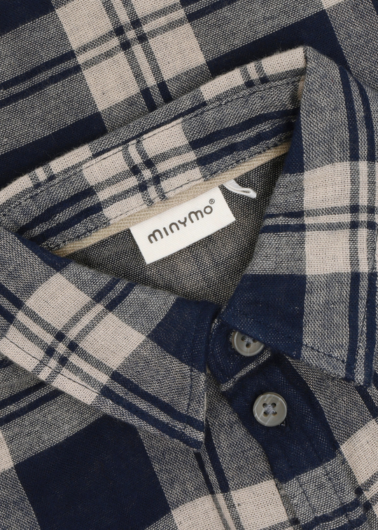 Minymo Shirt LS Check Dark Navy