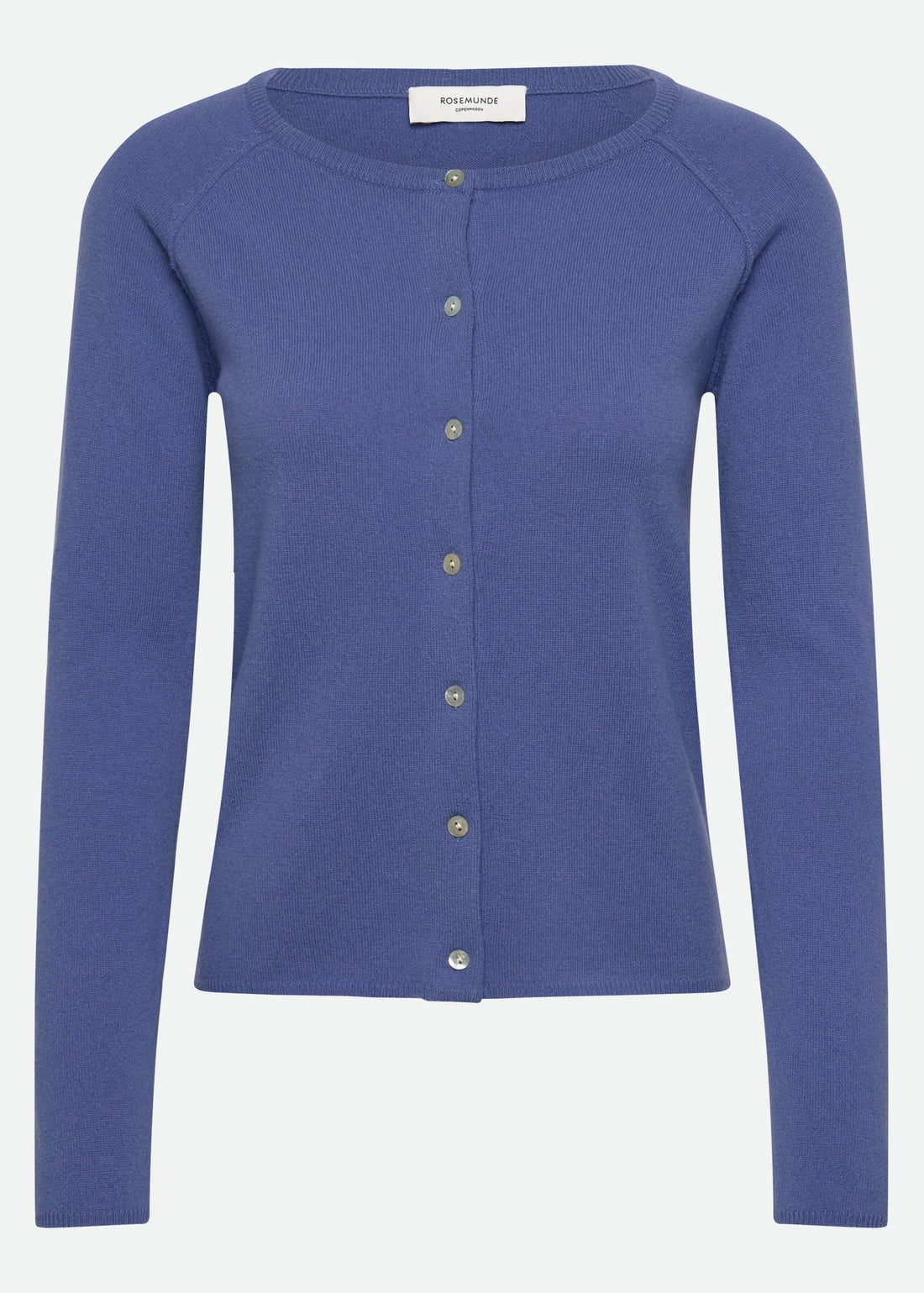 Rosemunde Laica Cashmere LS O-neck Raglan Cardigan Dutch Blue