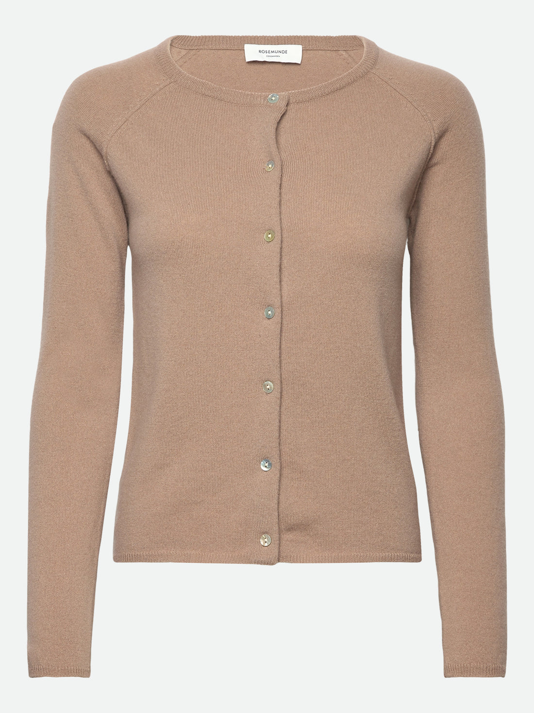 Rosemunde Laica Cashmere LS O-neck Raglan Cardigan Mocha Meringue