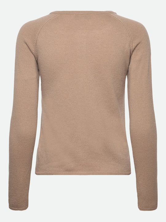 Rosemunde Laica Cashmere LS O-neck Raglan Cardigan Mocha Meringue