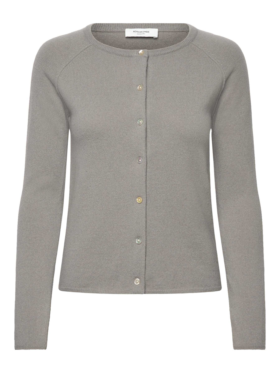 Rosemunde Laica Cashmere LS O-neck Raglan Cardigan Gypsum