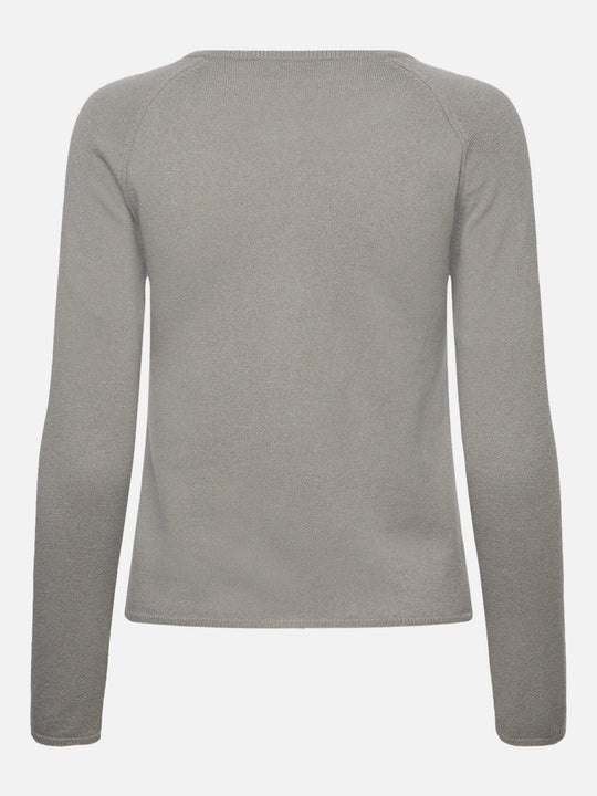 Rosemunde Laica Cashmere LS O-neck Raglan Cardigan Gypsum