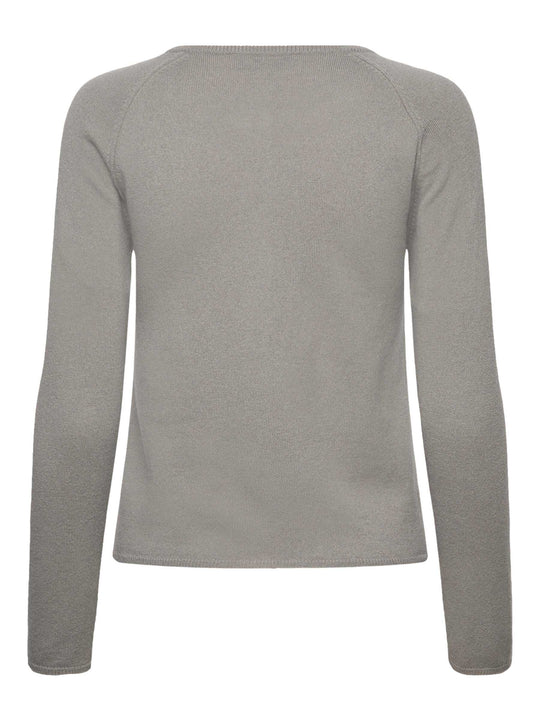 Rosemunde Laica Cashmere LS O-neck Raglan Cardigan Gypsum