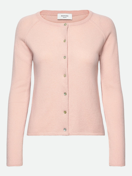 Rosemunde Laica Cashmere LS O-neck Raglan Cardigan Rose Smoke