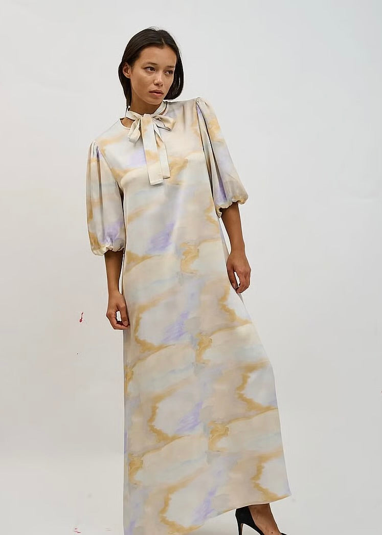 Helmstedt Camilla Dress Aurora Watercolor Print