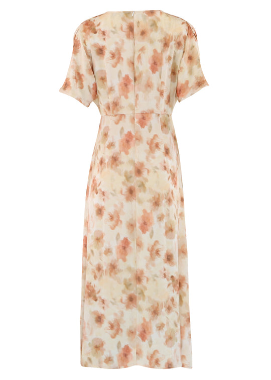 Continue Marly dress burned flowerprint