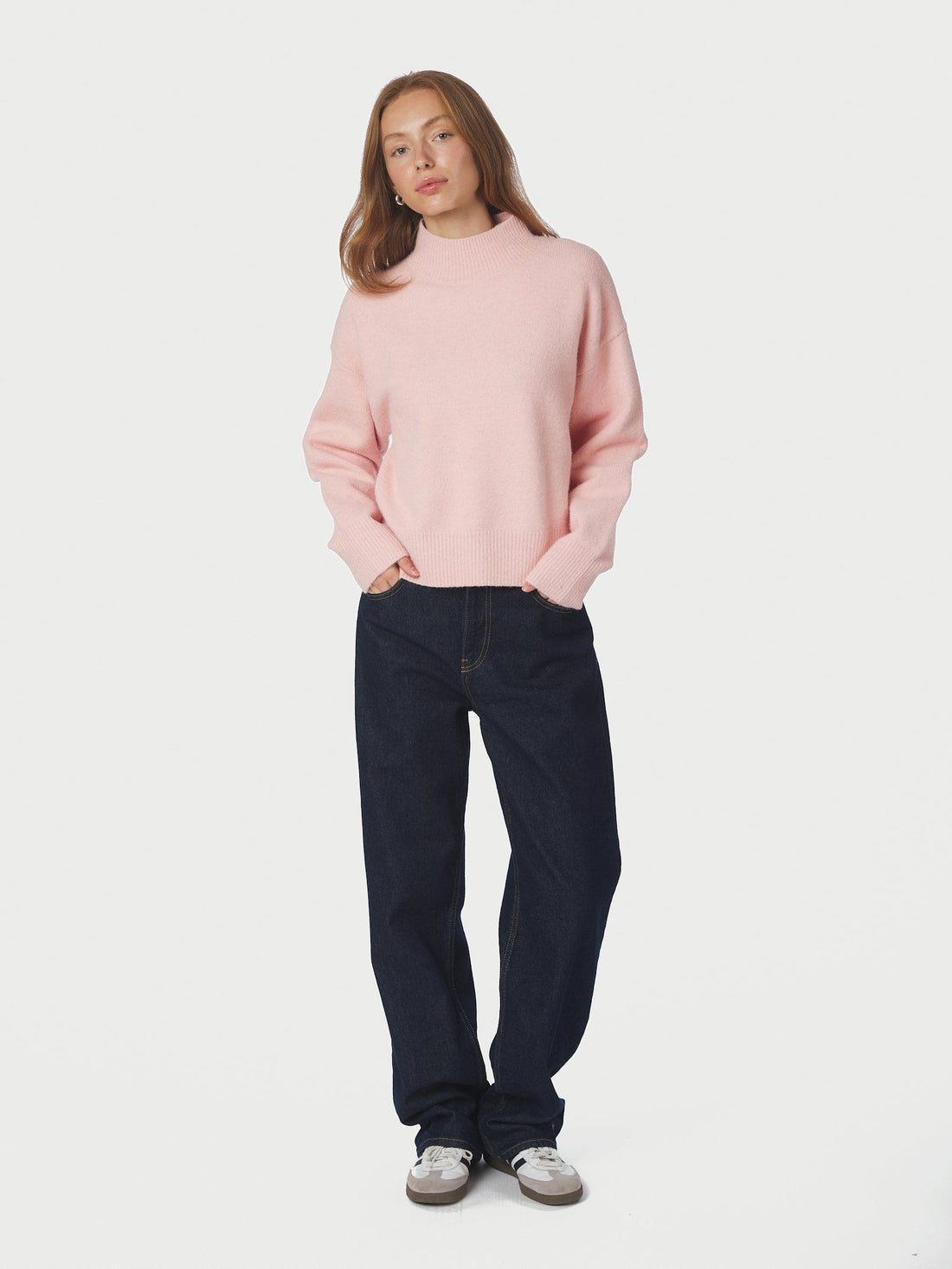 Neo Noir Paulina Knit Blouse Light Pink