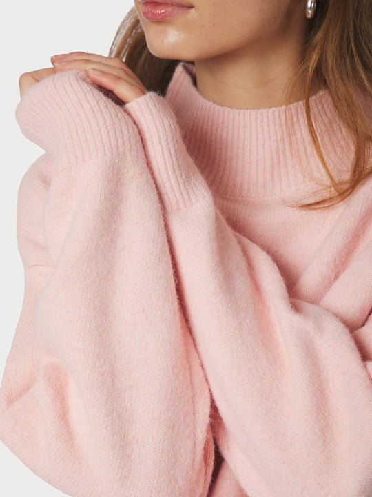 Neo Noir Paulina Knit Blouse Light Pink