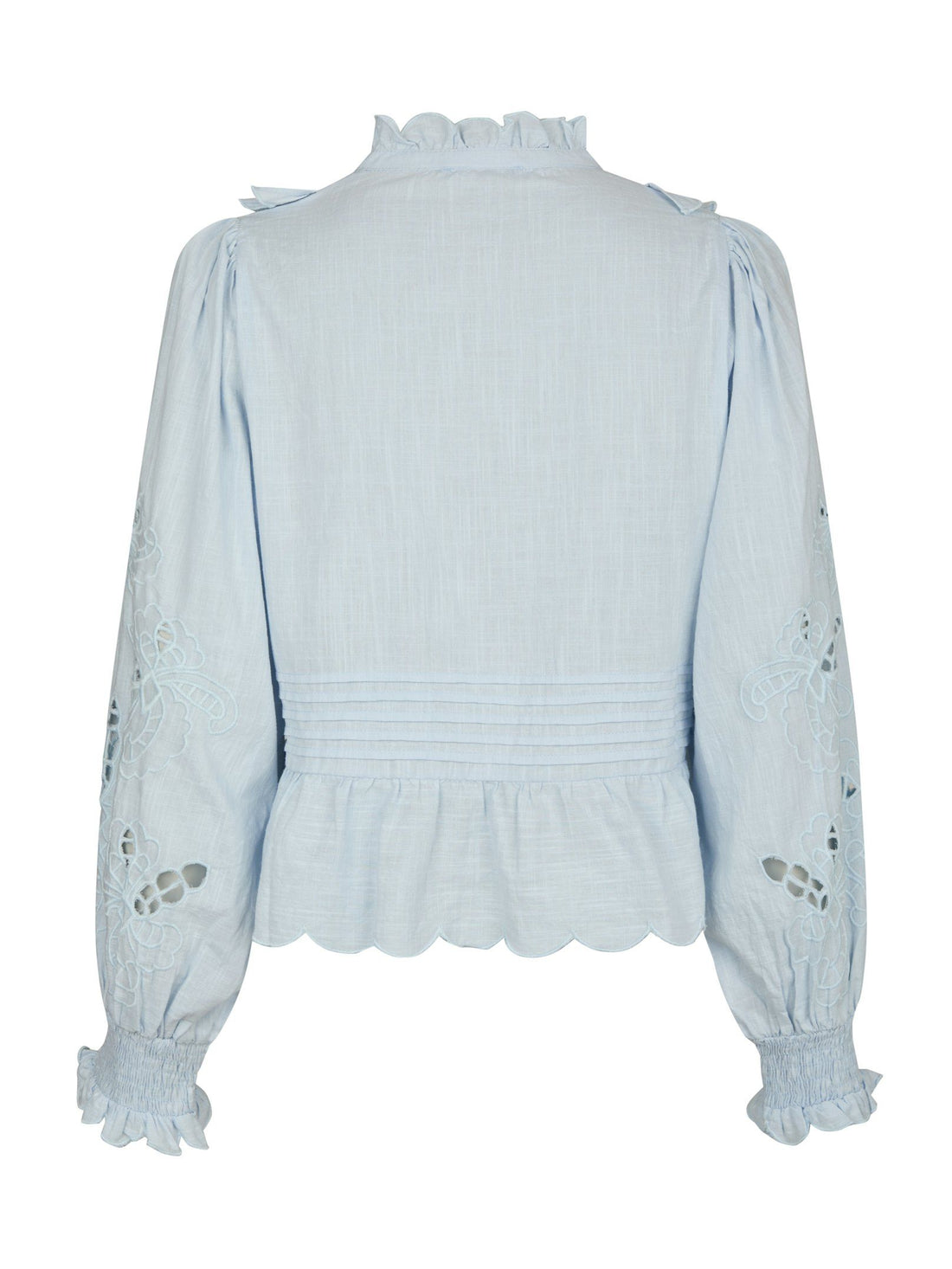 Neo Noir Petrine Embroidery Blouse Light blue
