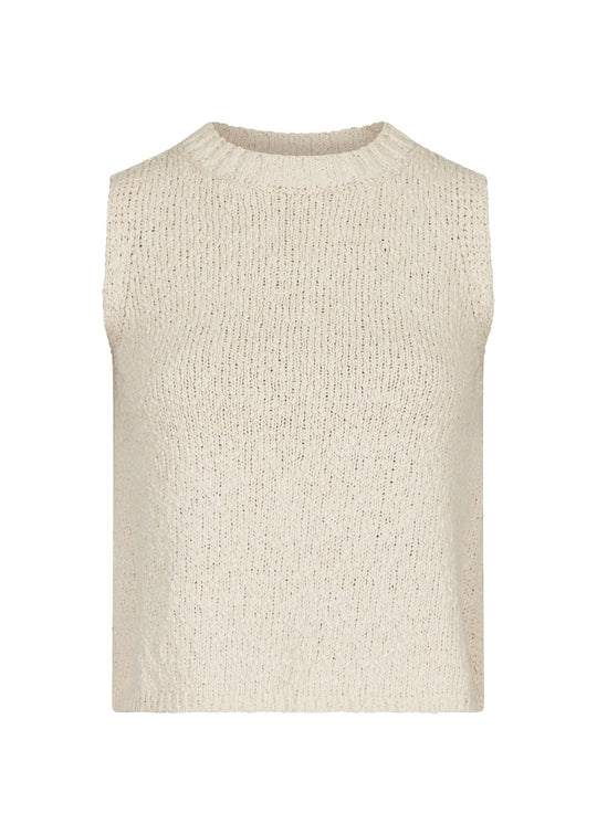 Neo Noir Virena stickade väst sand