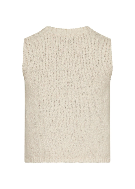 Neo Noir Virena stickade väst sand