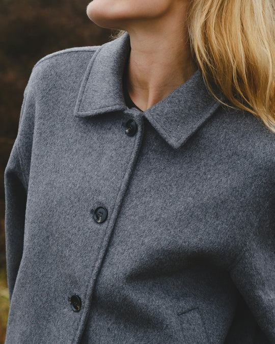 Neo Noir Hamra Wool Jacket Grey Melange