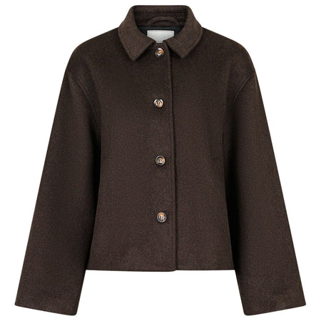 Neo Noir Hamra Wool Jacket Chocolate Brown