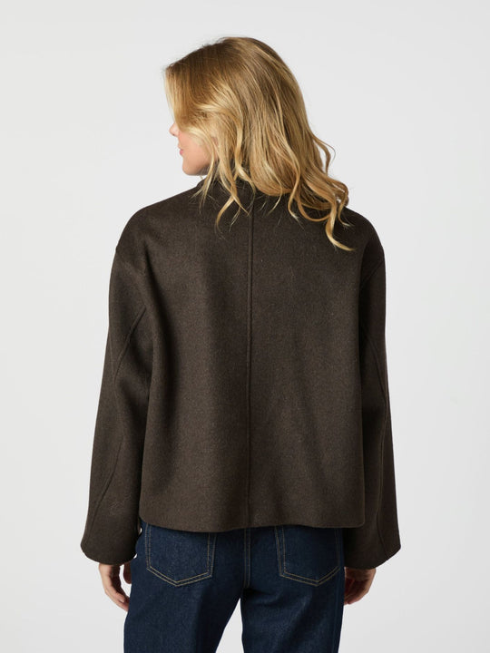 Neo Noir Hamra Wool Jacket Chocolate Brown