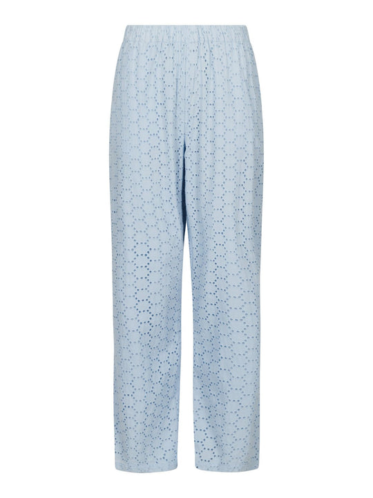 Neo Noir Claira Broderie pants light blue