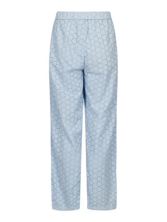 Neo Noir Claira Broderie pants light blue