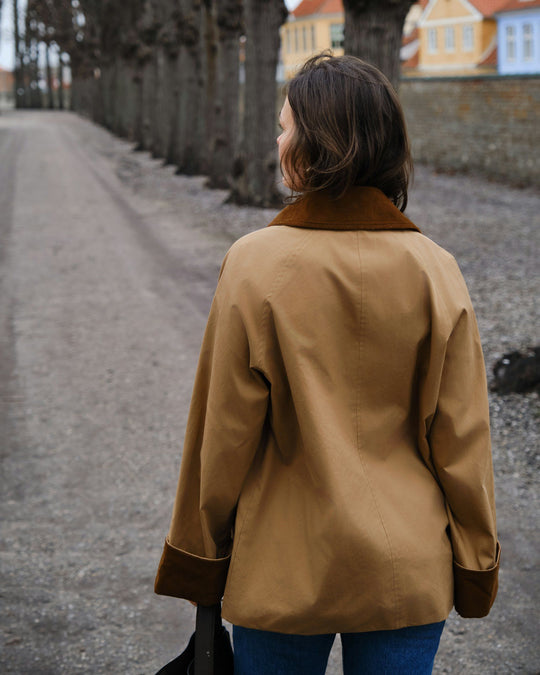 Neo Noir Anastacia Cord Jacket Dark Tan