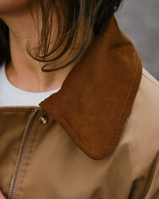 Neo Noir Anastacia Cord Jacket Dark Tan