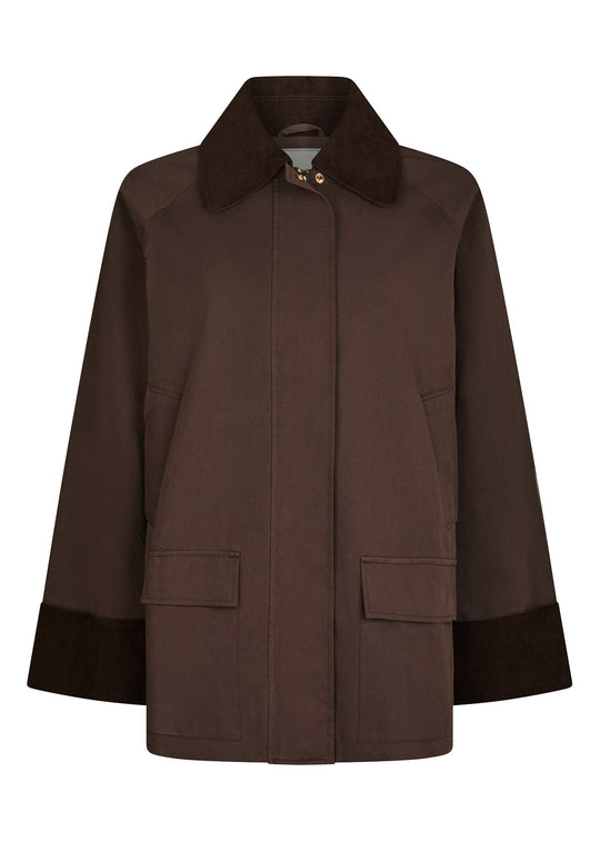 Pre-order uge 30. Neo Noir Anastacia Cord Jacket Brown