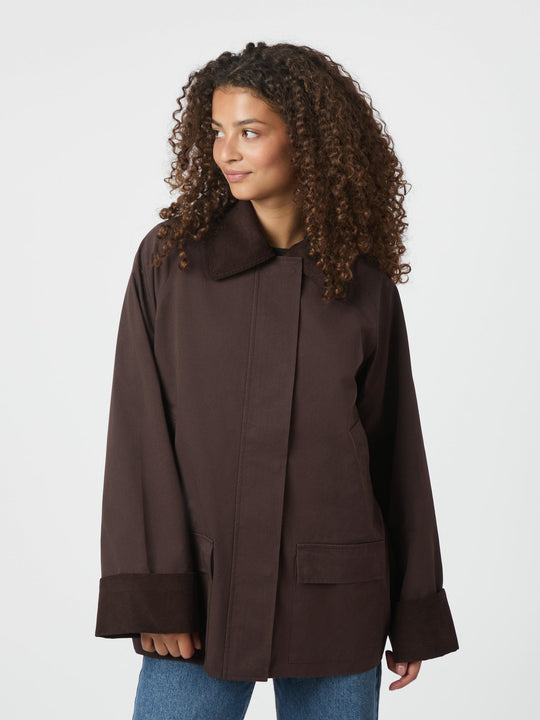Pre-order uge 30. Neo Noir Anastacia Cord Jacket Brown