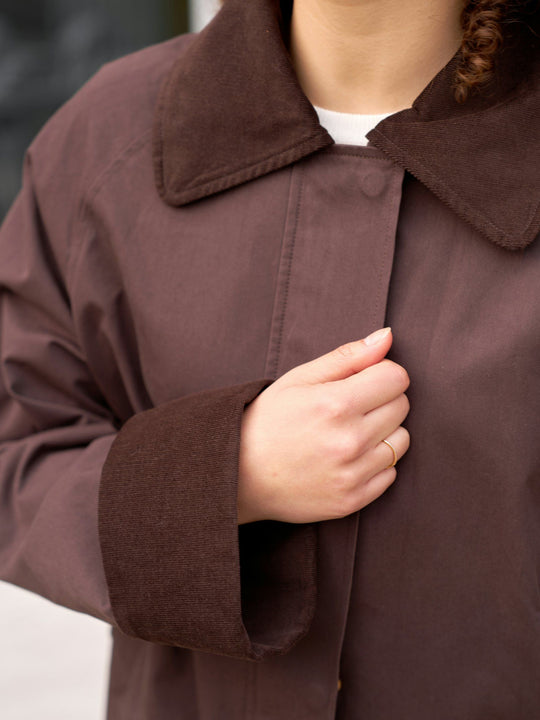 Pre-order uge 30. Neo Noir Anastacia Cord Jacket Brown
