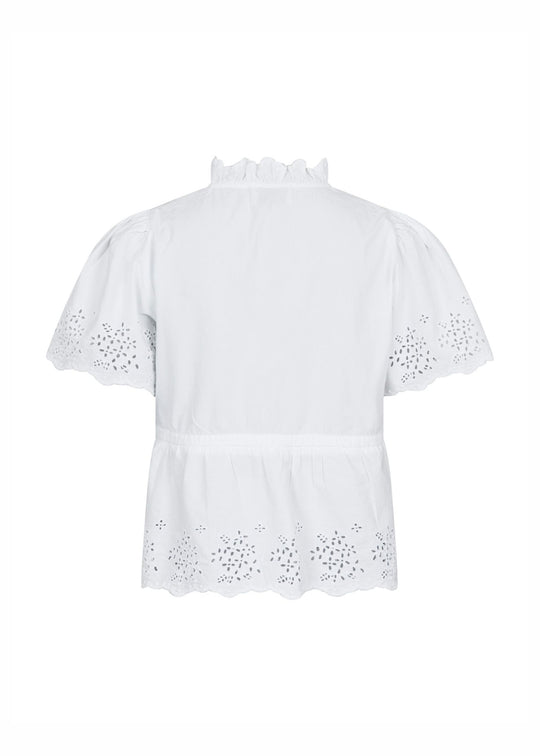 Neo Noir Satsi Embroidery Blouse White
