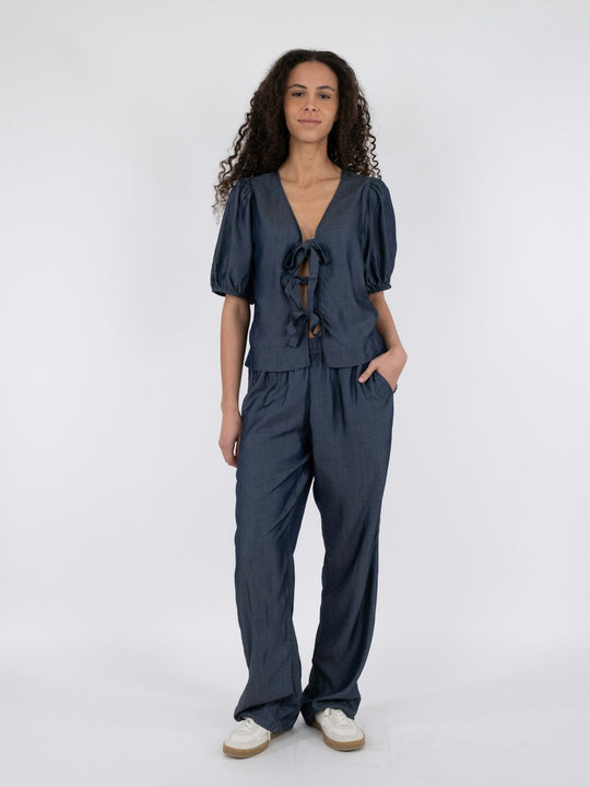 Neo Noir Chemisier Bianca Chambray Dark Navy
