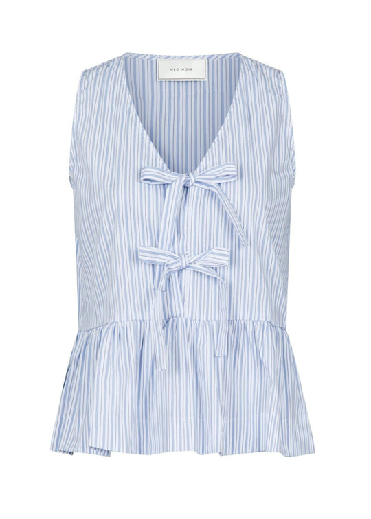 Neo Noir Manja Stripe Top light blue