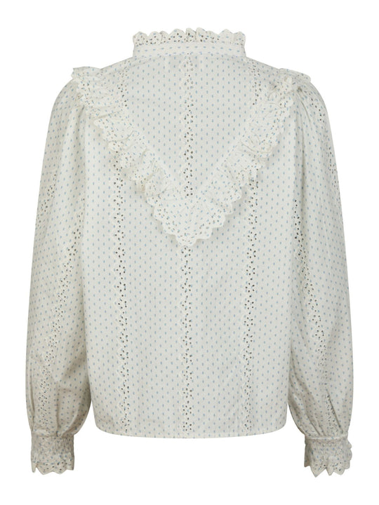 Neo Noir Degas Embroidery Blouse off-white