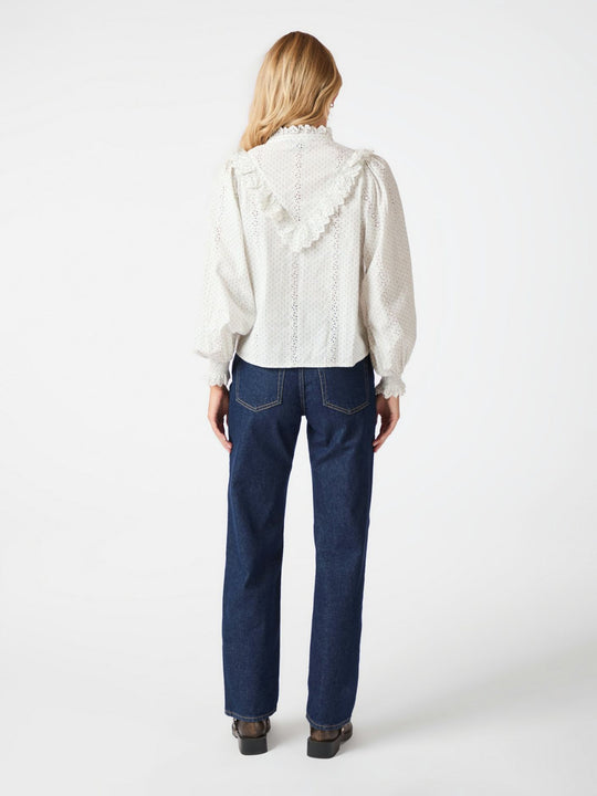 Neo Noir Degas Embroidery Blouse off-white