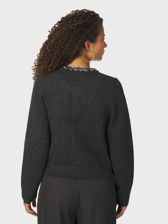 Neo Noir Marie Stone cardigan Antracit