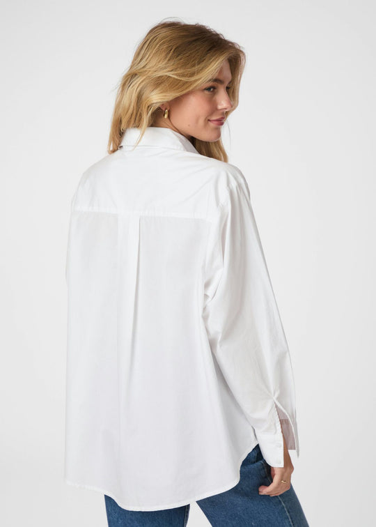 Neo Noir Dalma C Poplin Shirt white