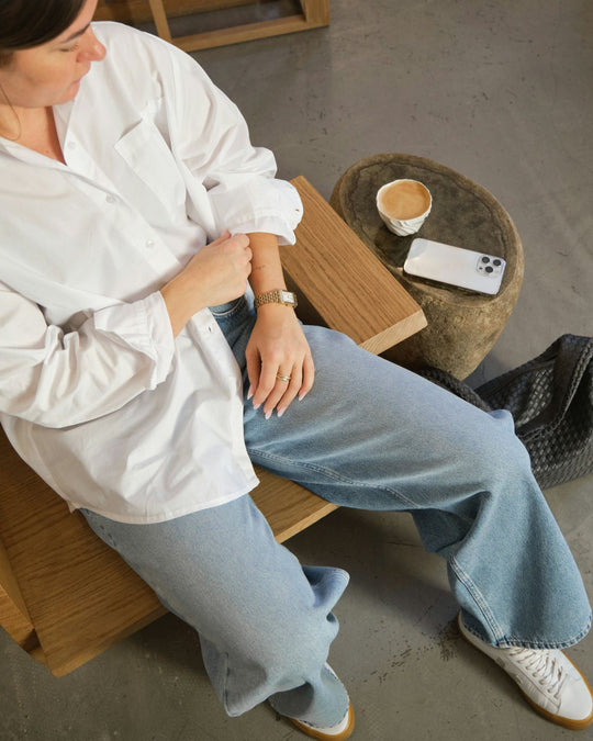 Neo Noir Dalma C Poplin Shirt white