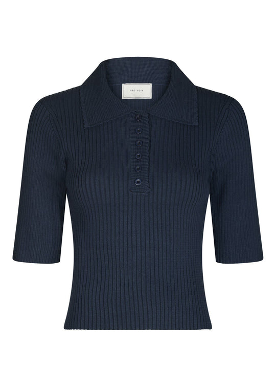 Neo Noir Balidira Knit Polo navy