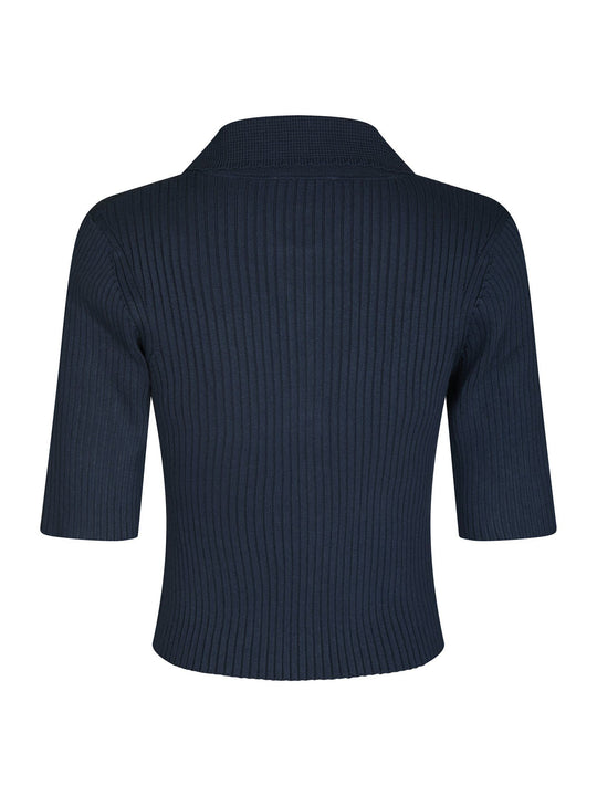 Neo Noir Balidira Knit Polo navy
