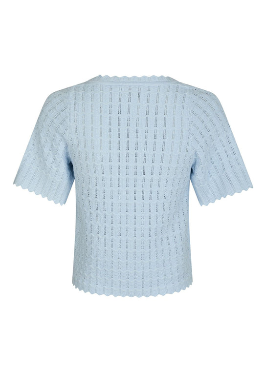 Neo Noir Blouse en tricot meiko bleu clair