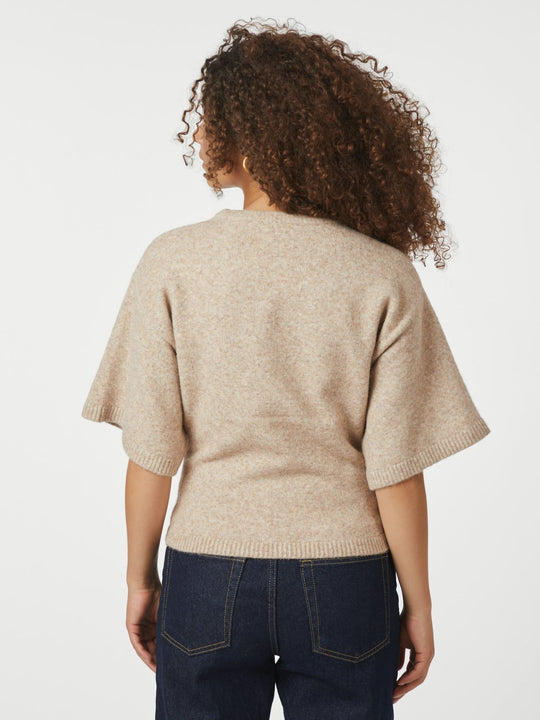 Neo Noir Asha Knit Tee sand melange