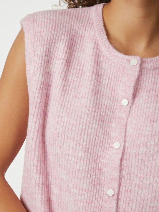 Neo Noir Everest Knit Vest Light Pink