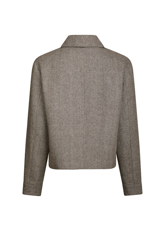 Neo Noir Romana Herringbone Jacket dusty brown