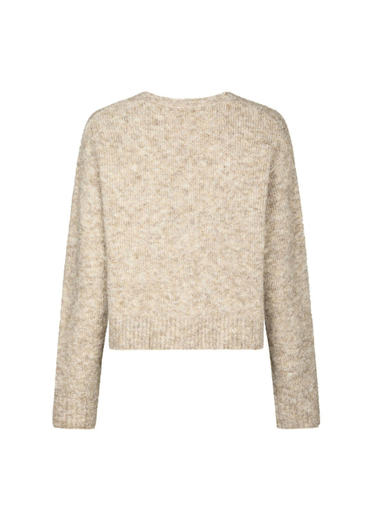 Neo Noir Lavanda Boucle Knit Cardigan dark sand