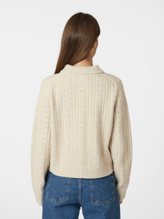 Neo Noir Emelie Cardigan Ivory
