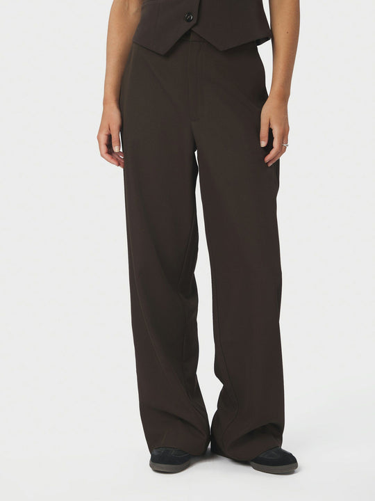 Neo Noir Emmett Structure Pants Dark Brown