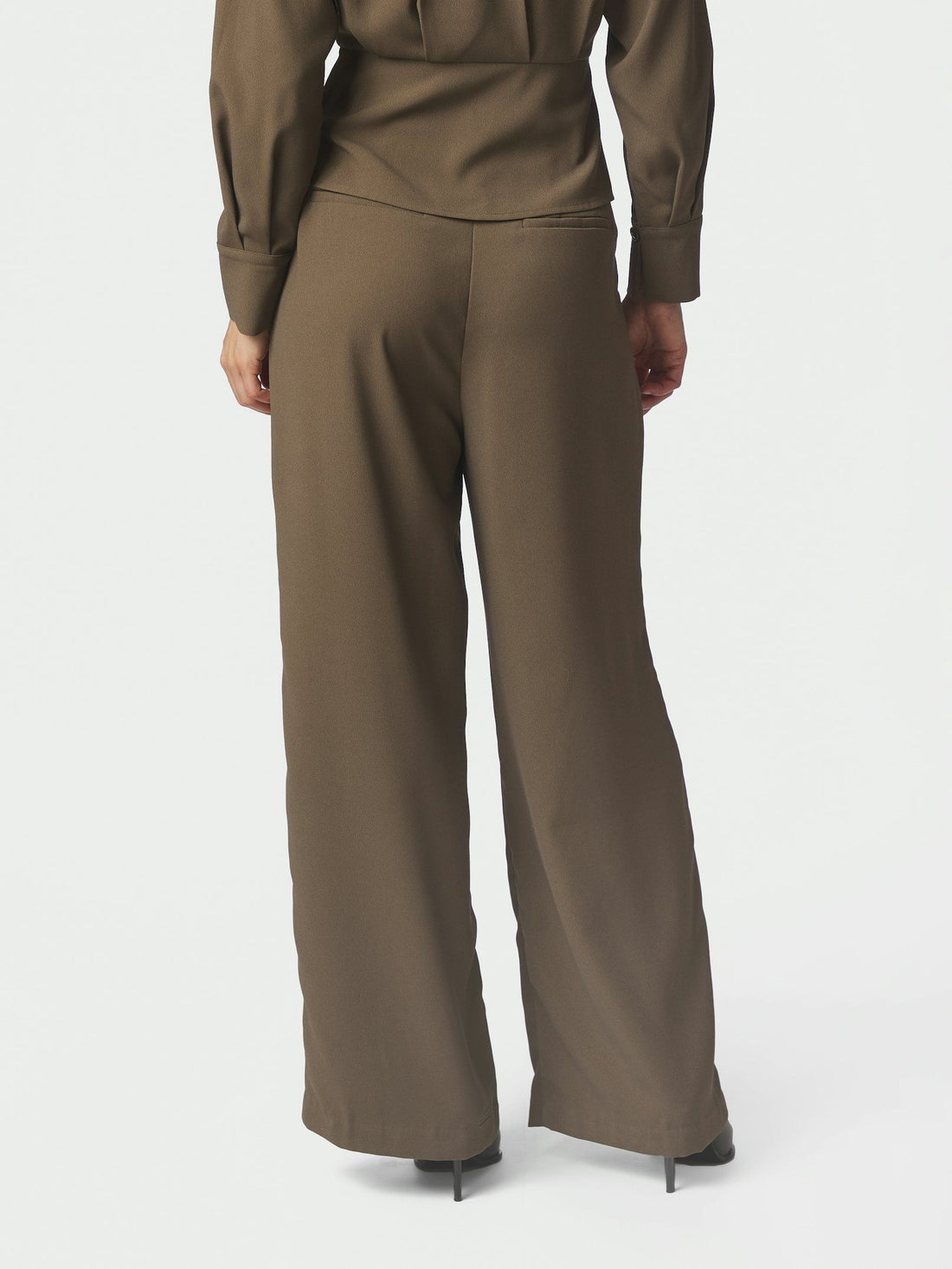 Neo Noir Zoba Crepe Pants Khaki