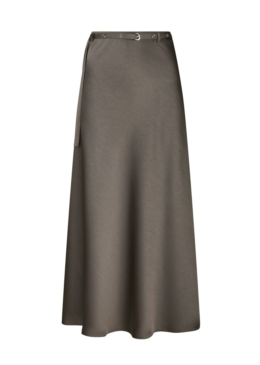 Neo Noir Innell Heavy Sateen Skirt warm grey