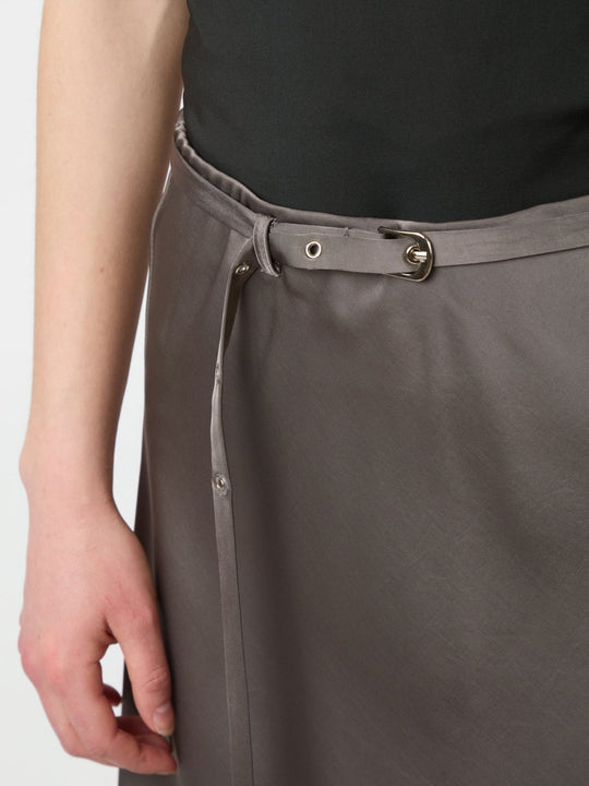 Neo Noir Innell Heavy Sateen Skirt warm grey