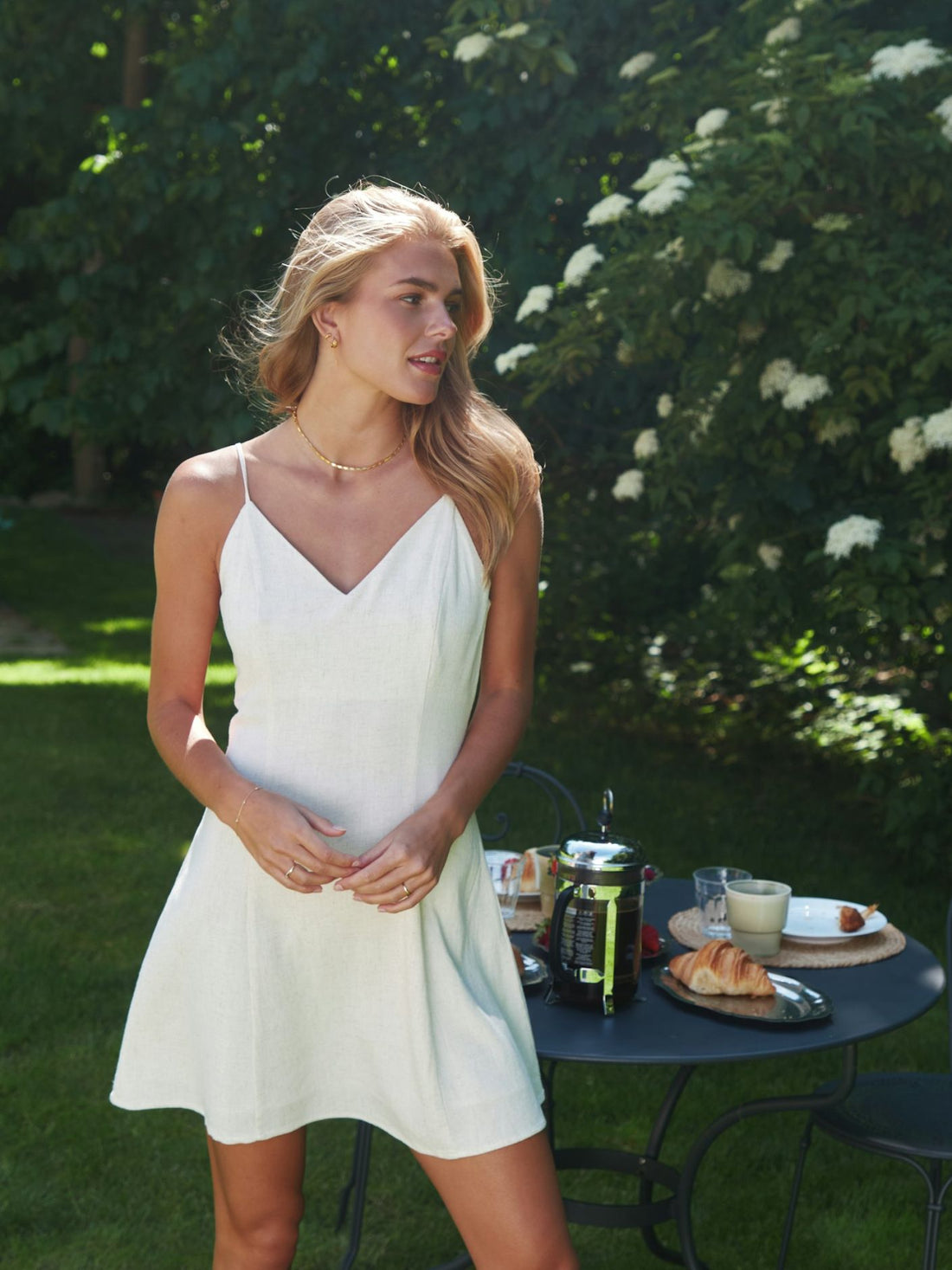 Neo Noir Kemla Linen Dress Natural