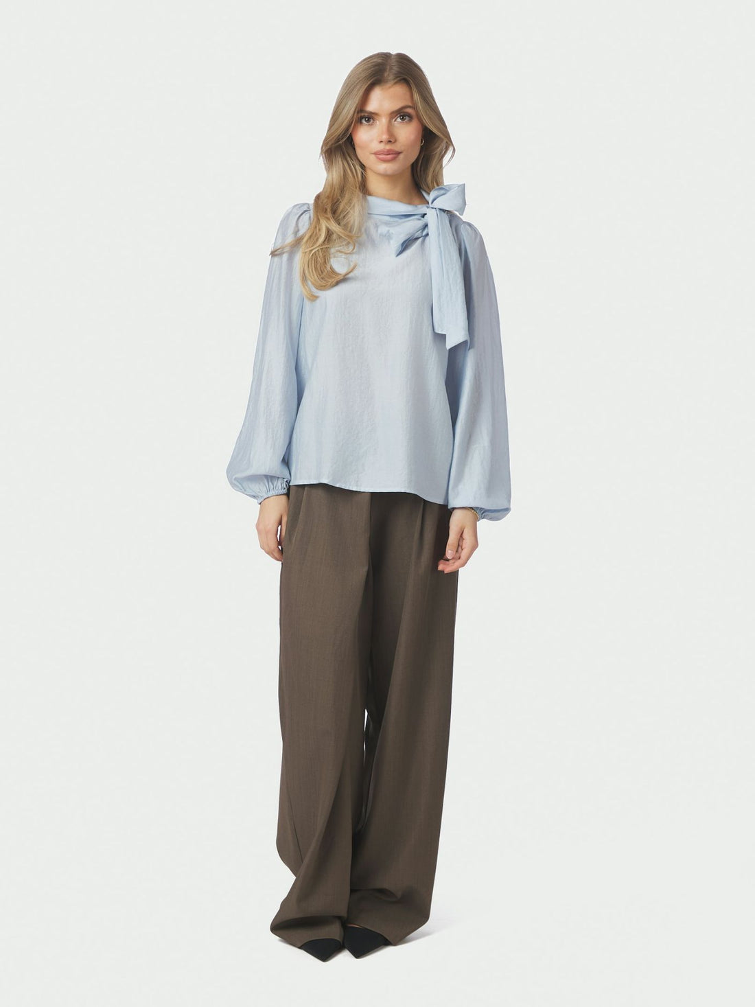 Neo Noir Selene Crisp Blouse Light Blue