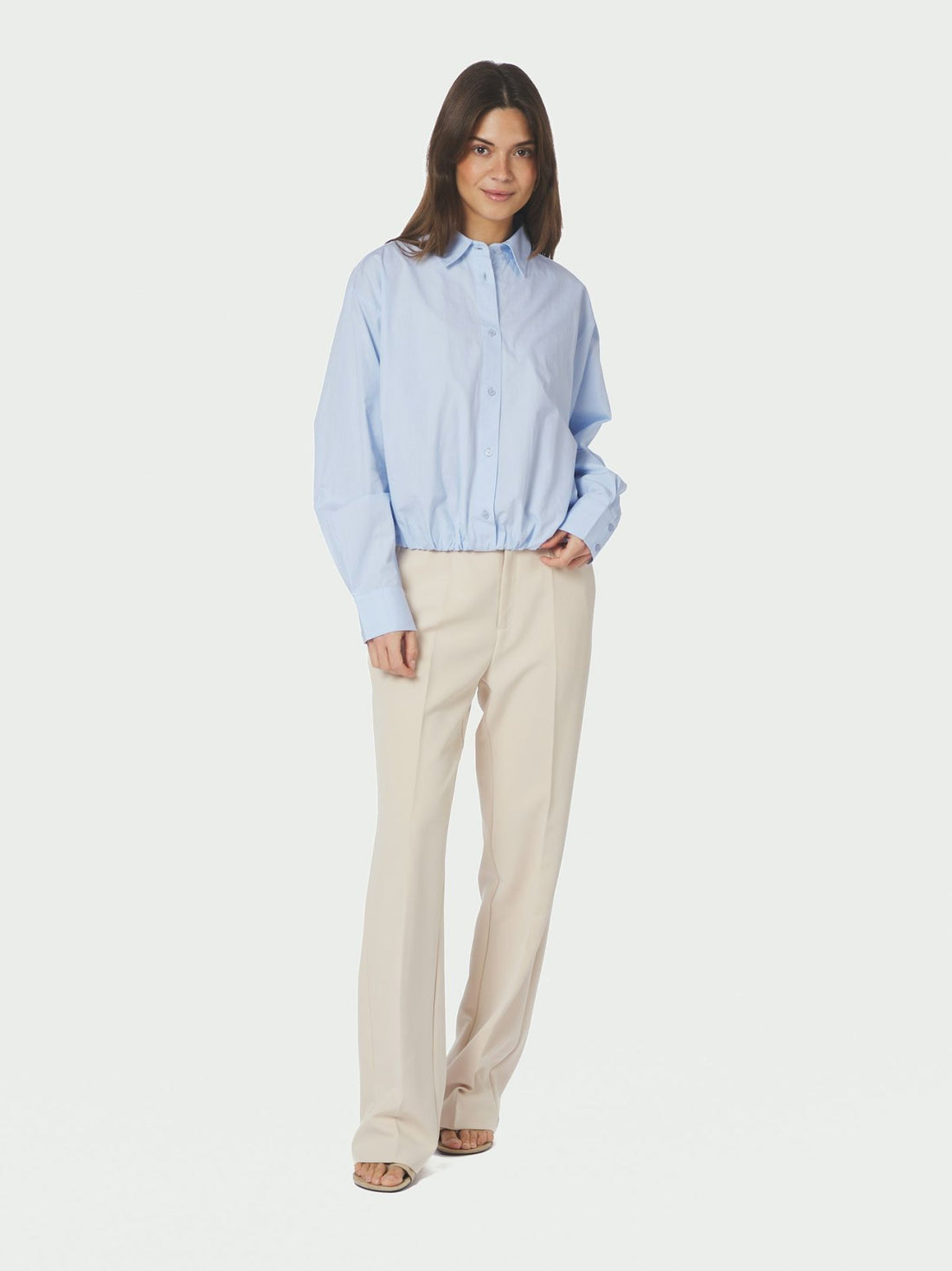 Neo Noir Emmana C Poplin Shirt Light Blue