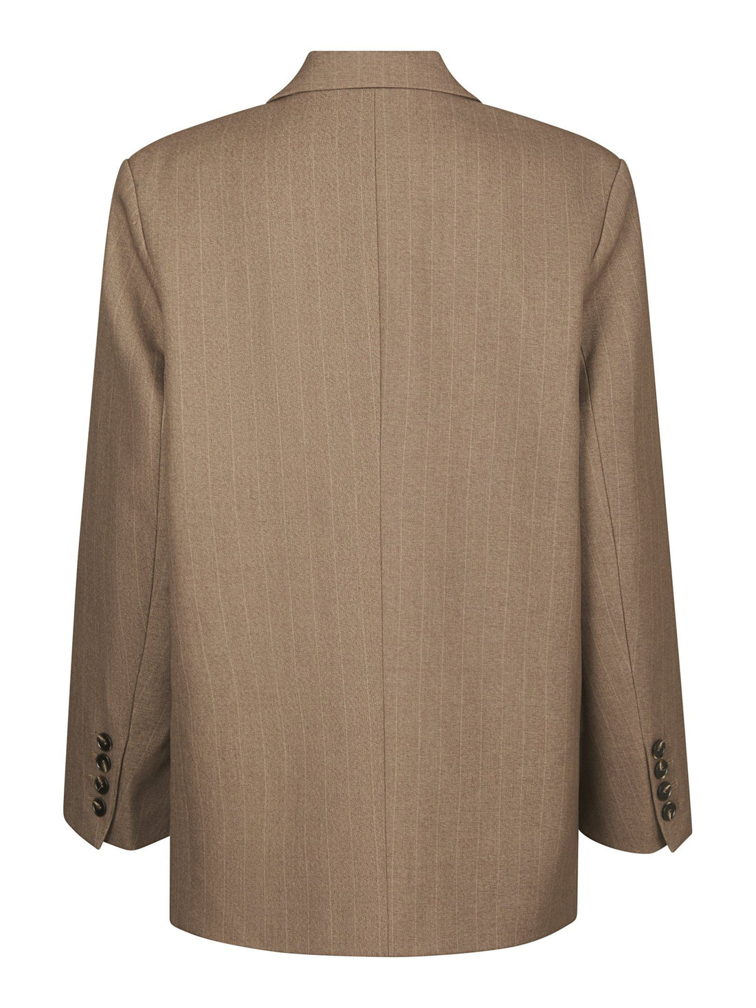 Neo Noir Gaby Pinstripe Blazer Taupe